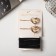 Hair set "Liora" (8 elastic bands, 2 invisibility 5 cm) hearts, black-gold