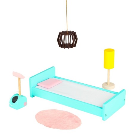 Duke Paramo Doll Wooden "Madelin Avenue", four -story, with furniture-18