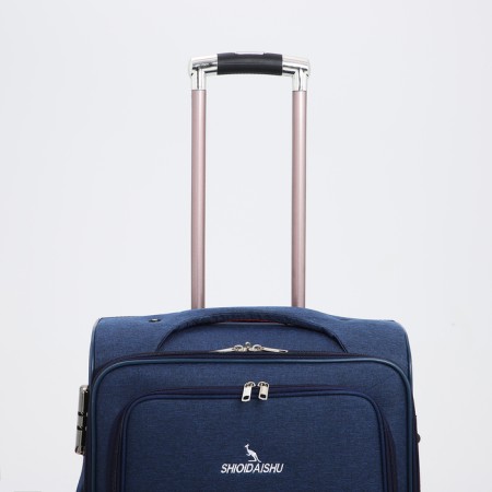 Small 24 suitcase "on lightning, code castle, with extension, blue color-5