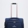 Small 24 suitcase "on lightning, code castle, with extension, blue color