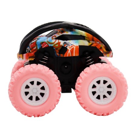 Friction Funky Toys Flooding machine, with print and pink wheels, 4x4-3