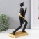 Polystone souvenir "Basistarist" black with gold 15.5x7.5x25.5 cm