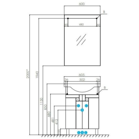 Tumbling under the Aquaton shell Fiji 60 white 1a179601FG010-5