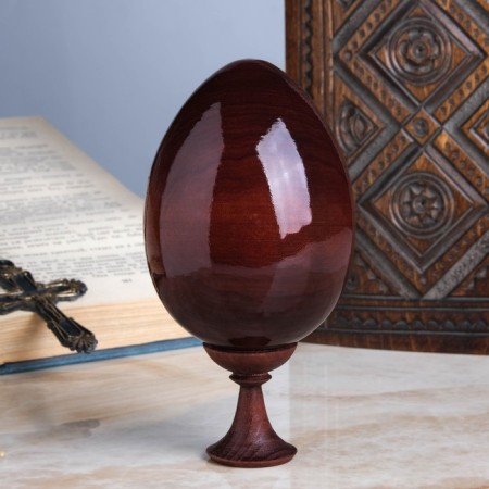 Souvenir Egg on the stand icon "God's Mother Kazan"-2