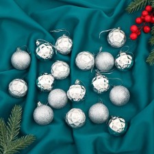 Set of balls plastic D-4 cm, 18 pcs 