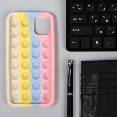 Pop it cover, for iPhone 11 Pro Max, silicone, colorful-1