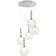 Squirry of suspension Designo 5xg9 LED 59x59x46-150 cm, color chromium