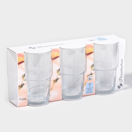 Set of glass glasses Hill, 440 ml, 3 pcs-3