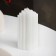 Candle-cylinder "skyscraper", 3.7x1.5 cm, white, 6 hours