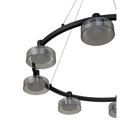 Spring LED LED STILFORT 4009/02/08p, 8x40W, LED, 800x800 mm, 3000-6000k remote control, 1400lm, black color black-2