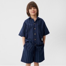 A suit for a boy (shirt, shorts) KAFTAN, R.36 (134-140). blue