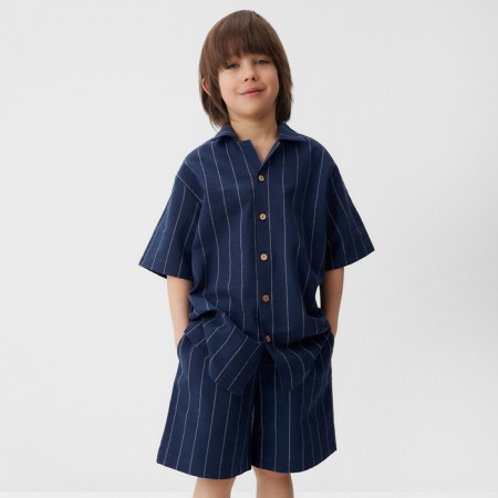 A suit for a boy (shirt, shorts) KAFTAN, R.36 (134-140). blue