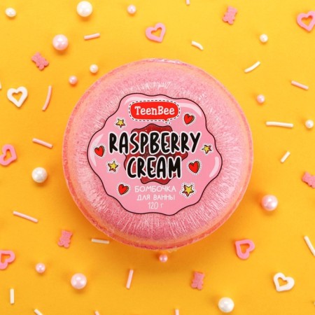 Бомбочка для ванны, 120 г, аромат малины, TeenBee-1