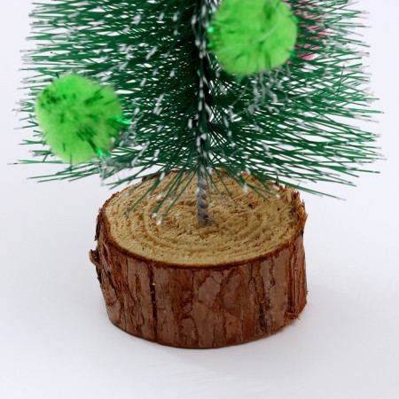 New Year's decor "Christmas tree with colored balls" 7x7x15 cm-2
