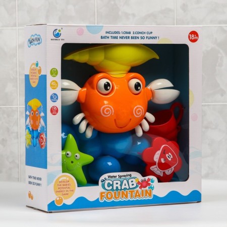 A set of bath toys "Krabik-Mill", color mix-3