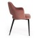 Valkyria Mod chair. 711 fabric /metal, 55x55x80cm, coral 15 /black