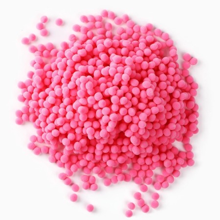 Pompons for creativity and decor "Pink", 55 grams-1