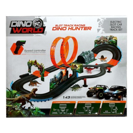 Auto traffic "World of Dinosaurs", tunnel, dead loop, 120 cm-3
