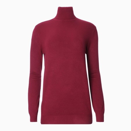 Turtleneck Feminine Burgundy color, ONE SIZE (46-50)