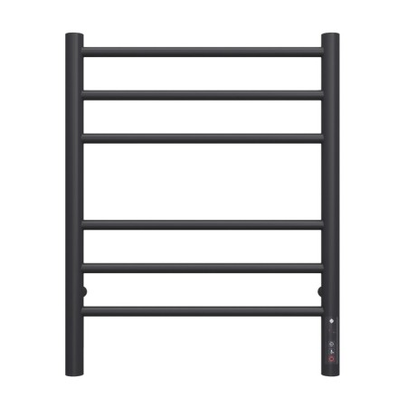 Terminus heated towel rail "Aurora" P6, 450x600 mm, Dimmer, Black Muars