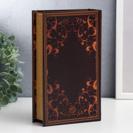 Safe-book wood, leatherette "hawks" Wild Nature "21x13x5 cm-4