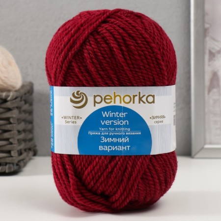 Yarn "Winter version" 95% implements, 5% acrylic volume 100m/100g (323-t.-4