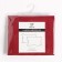 Set of pillowcases "Ethel" col. red, 50x70 cm - 2 pcs, 100% cotton, calico