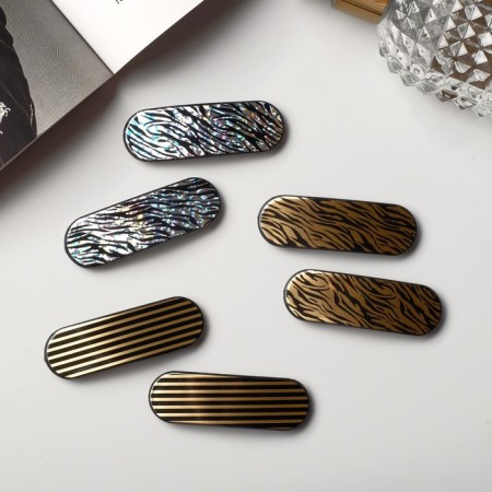 Herty Hair Invisibility (set 6 pcs) stripes, 5.5 cm