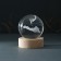 Souvenir glass backlight "Shar. Geometry of the mountain" D = 6 cm stand wood, usb