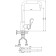 Rush Bruny Br4335-22 kitchen mixer, one-leaf, with swiveling, chrome
