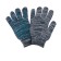 Workers, m/b gloves, knitting 10 class, 5 threads, size 9, with PVC dots, gray, Greengo
