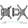 Black Black Black 32 "-65" Max.35kg, wall turn and slope bracket