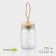 Glass Bank for bulk products with bamboo lid Bellatenero Eco, 250 ml, 6.5 × 12 cm