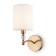 Wall lamp 40W, 1HE14, 30x13 cm, brass