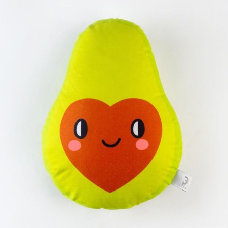 Decorative Ethel Pillow "Avocado Heart" 32x40 cm, velor, 100% p/e