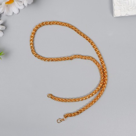 Chain with 2 carbines a link thickness 0.2 mm 0.6x60 cm gold/silver mix-1