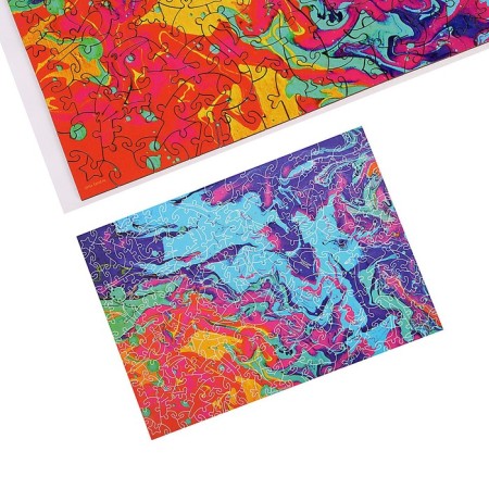 Puzzle wooden figured "Paints of the world"-2