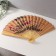 Fan bamboo, textiles h = 50 cm "Sakura branch" beige