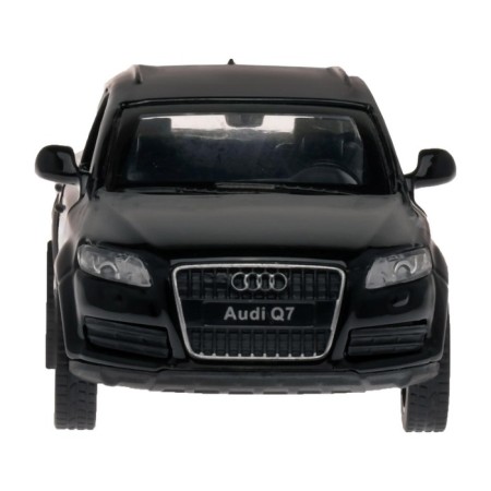 Metal machine Audi Q7 1:43, inertia, doors open, black color-6