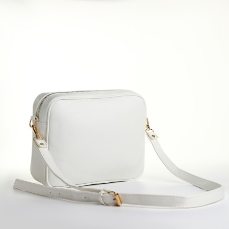 Women's bag over the shoulder Textura, small, white color-1