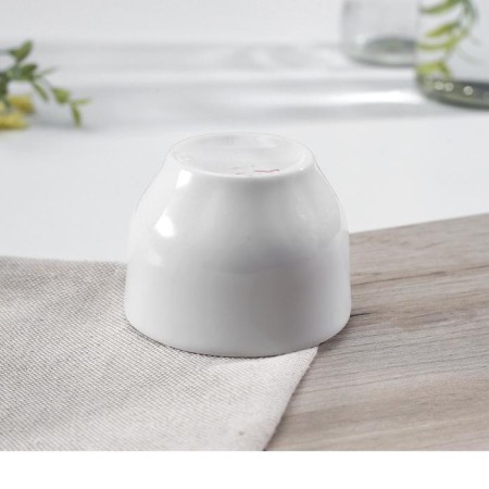 Porcelain Solonka "Jubilee", 100 ml, d = 7 cm, white color-1