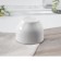 Porcelain Solonka "Jubilee", 100 ml, d = 7 cm, white color