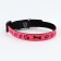 The collar of the reflective "paws" with a suspension, 30 x 1 cm, pink color