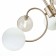 Ceiling EVOLUCE lamp. Sle220922-06. FORMAE. 6x5 watts, G9, 4000k, 67x67x36 cm, golden color