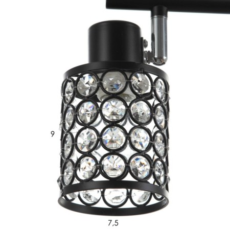 Moki chandelier 2he14 40w Black 40x19 cm-6