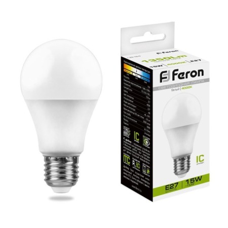 LED LED Feron, Shar, E27, 15 W, 230 V, 4000 K
