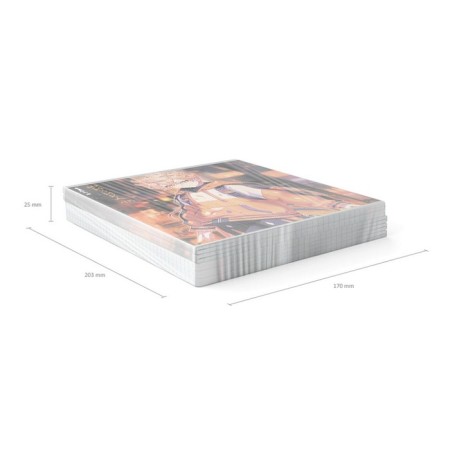 Subject notebook, 48 sheets, cage, physics, Erichkrause "Manga", cardboard cover of twin-lax, unit offset white 100%, information block-8