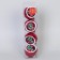 Set of balls plastic 6x7 cm, 4 pcs "Fairytale Forest" Red-Green