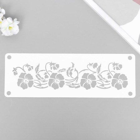 Stencil-Borde "Flowers" 11x32 cm
