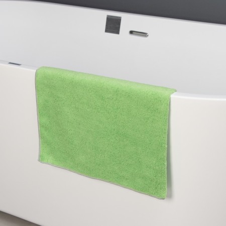 Raccoon floor rag, 250 g/m², 60 × 80 cm, microfiber, with overlock, 1 pc, color green-4